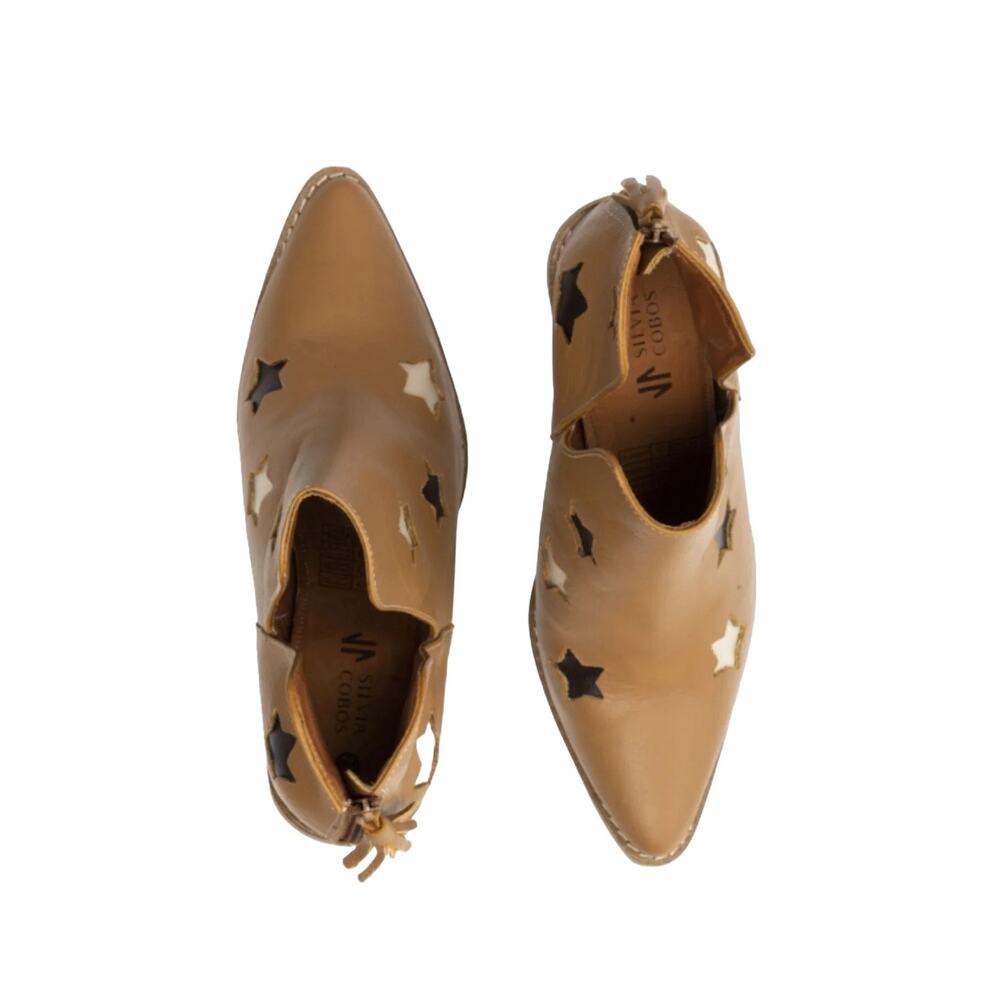 NIB! Silvia Cobos Shoot For The Moon Leather Booties - Size 6.5 - Picture 2 of 10